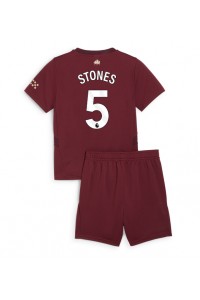 Manchester City John Stones #5 Babytruitje 3e tenue Kind 2024-25 Korte Mouw (+ Korte broeken)